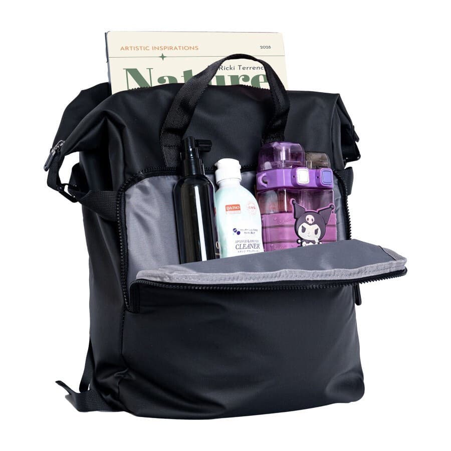 N'Oveen Backpack Μαύρο 7