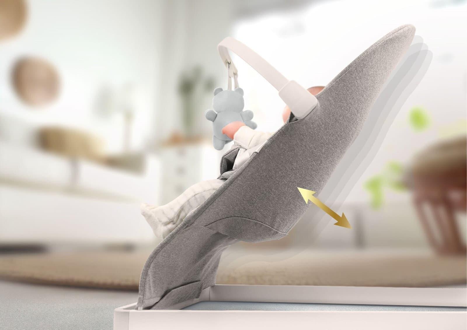 Neno Χειροκίνητο Relax Μωρού Γκρι για Παιδί έως 9kg 1990004 6