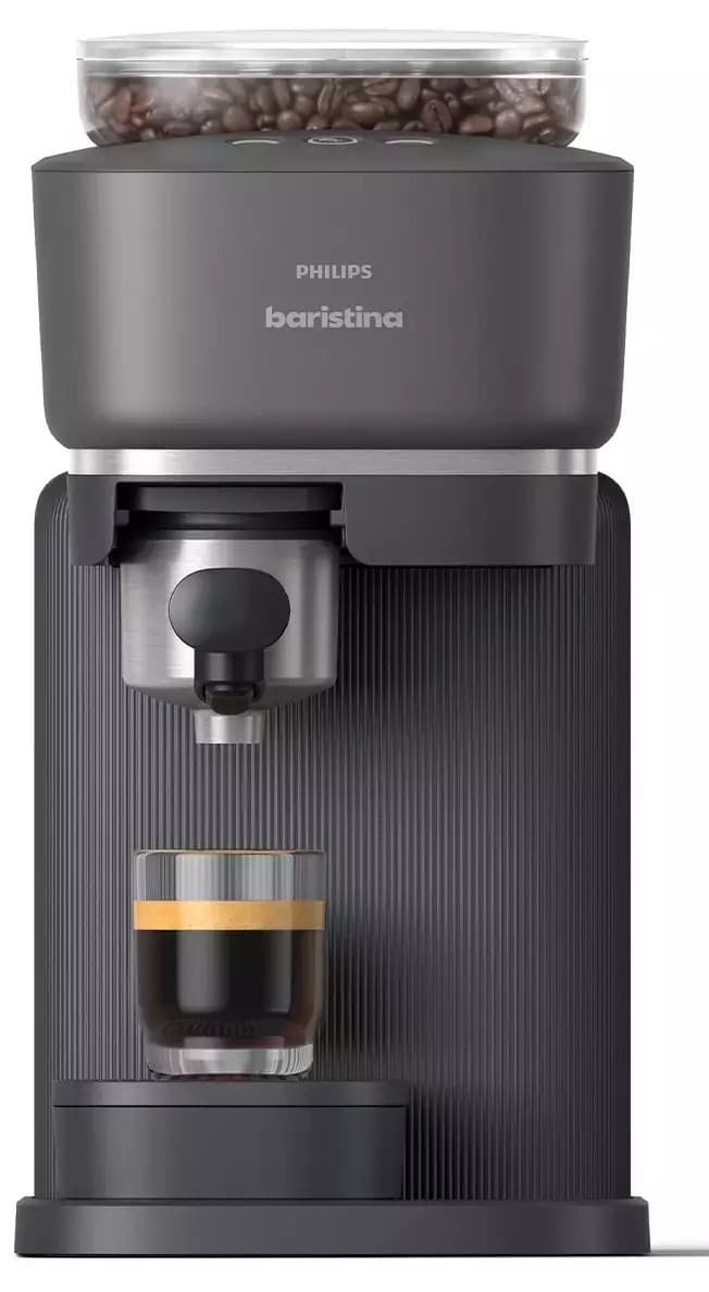 Philips Baristina Αυτόματη Μηχανή Espresso 1500W Πίεσης 16bar με Μύλο Άλεσης Μαύρη BAR300/60 4