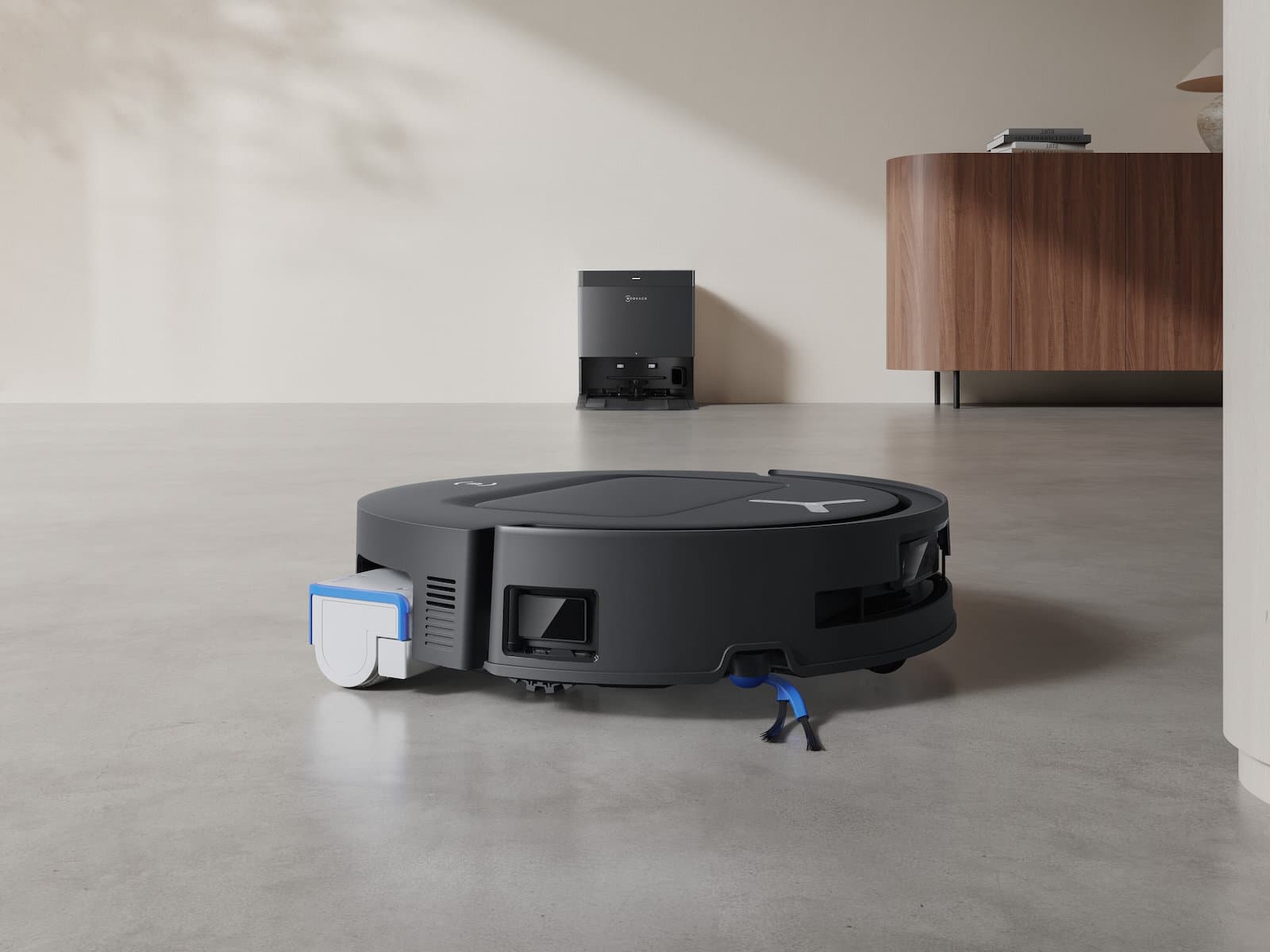 Ecovacs DEEBOT T80 Omni Σκούπα Ρομπότ με Χαρτογράφηση Laser & Απορρόφηση 18000Pa Μαύρη 7