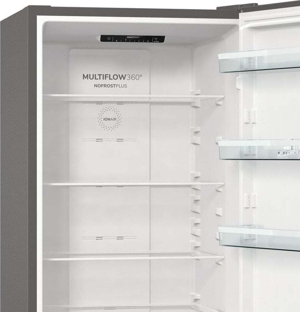 Gorenje Ψυγειοκαταψύκτης 331lt Total NoFrost Υ200xΠ60xΒ59.2εκ. Inox NRK6202EXL4 12