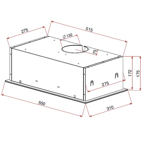 Teka GFG2 Μηχανισμός Απορρόφησης 55cm Inox 4