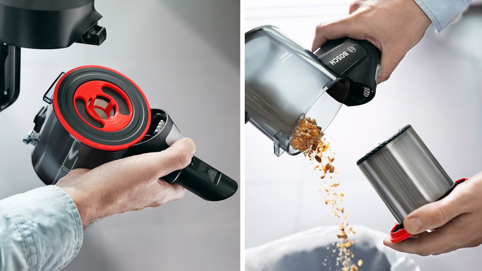 Bosch Unlimited 7 Επαναφορτιζόμενη Σκούπα 2 σε 1 Stick & Χειρός 18V Μαύρη 21