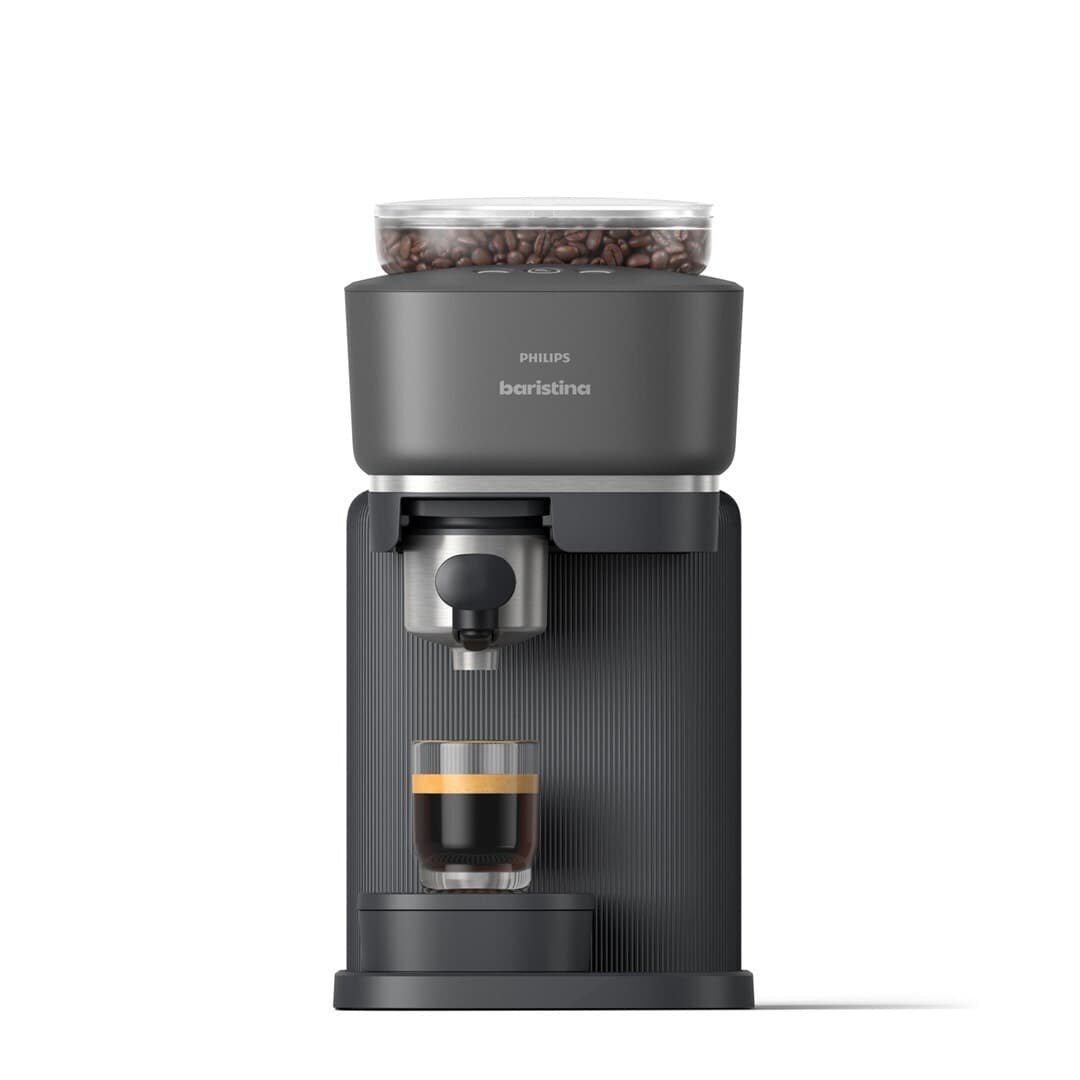 Philips Baristina Αυτόματη Μηχανή Espresso 1500W Πίεσης 16bar με Μύλο Άλεσης Μαύρη BAR300/60 5