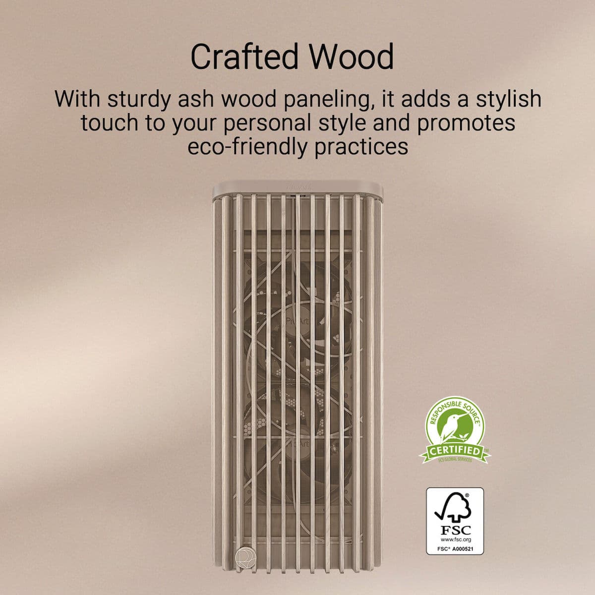 Asus ProArt PA401 Wood Edition Midi Tower Κουτί Υπολογιστή Beige 9