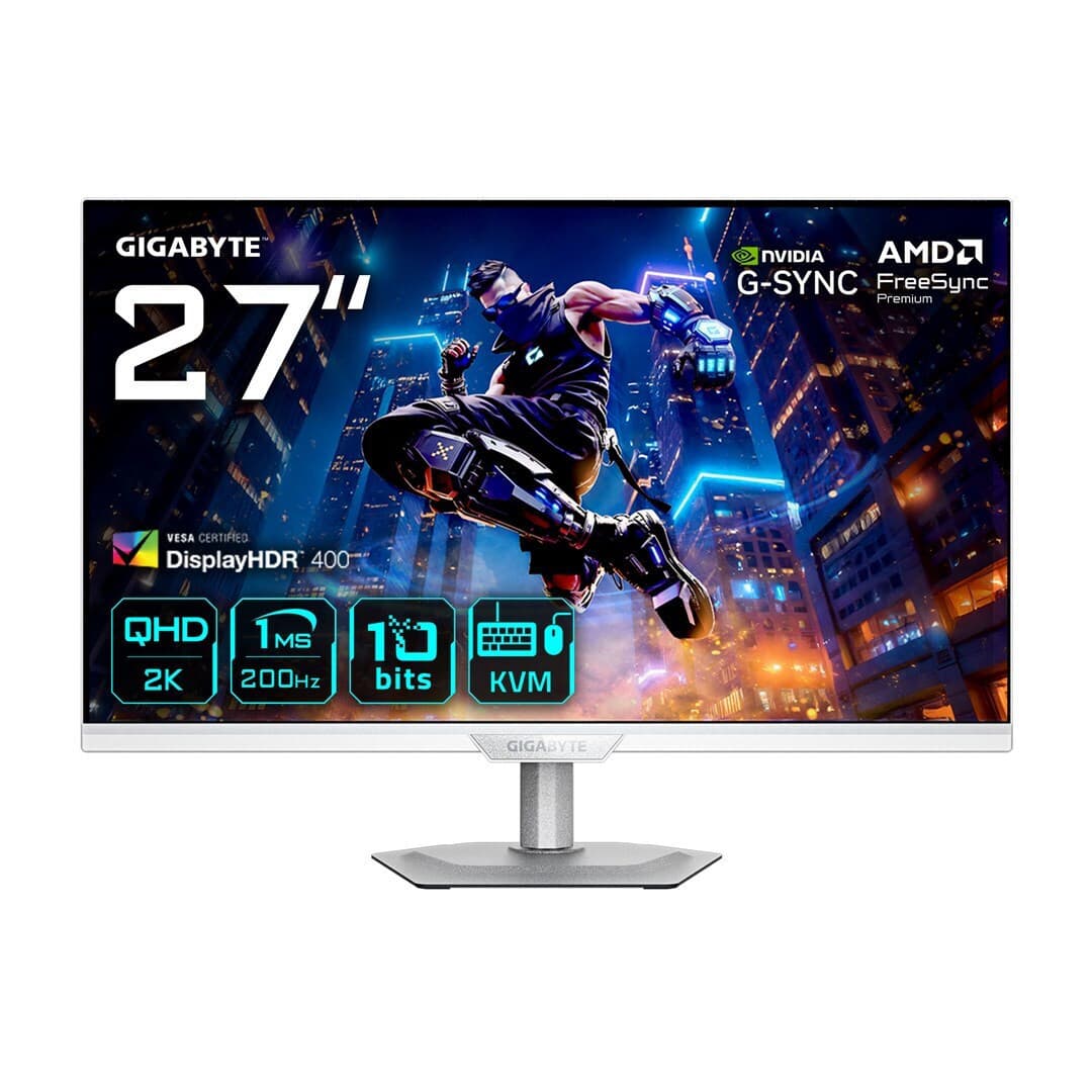 Gigabyte M27Q2 QD ICE IPS HDR Monitor 27" QHD 2560x1440 200Hz με Χρόνο Απόκρισης 1ms GTG Λευκό 4