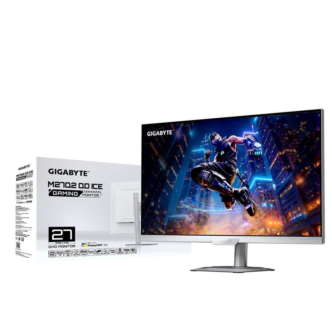 Gigabyte M27Q2 QD ICE IPS HDR Monitor 27" QHD 2560x1440 200Hz με Χρόνο Απόκρισης 1ms GTG Λευκό 5