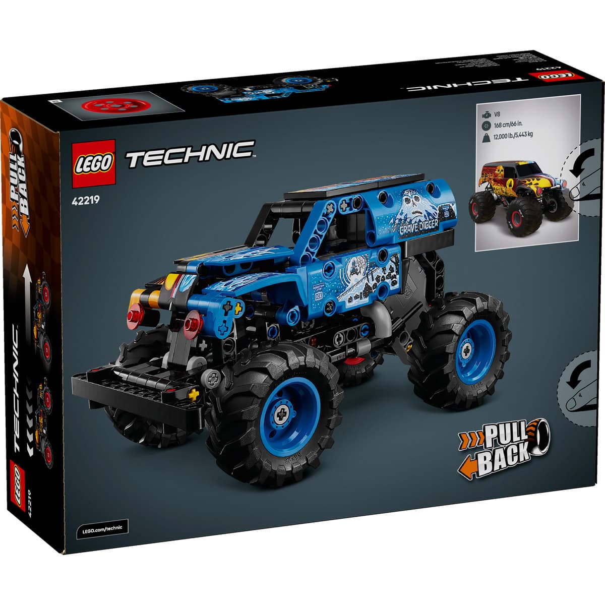LEGO Technic Monster Jam™ Grave Digger™ Fire and Ice για 7+ Ετών 263τμχ 42219 4