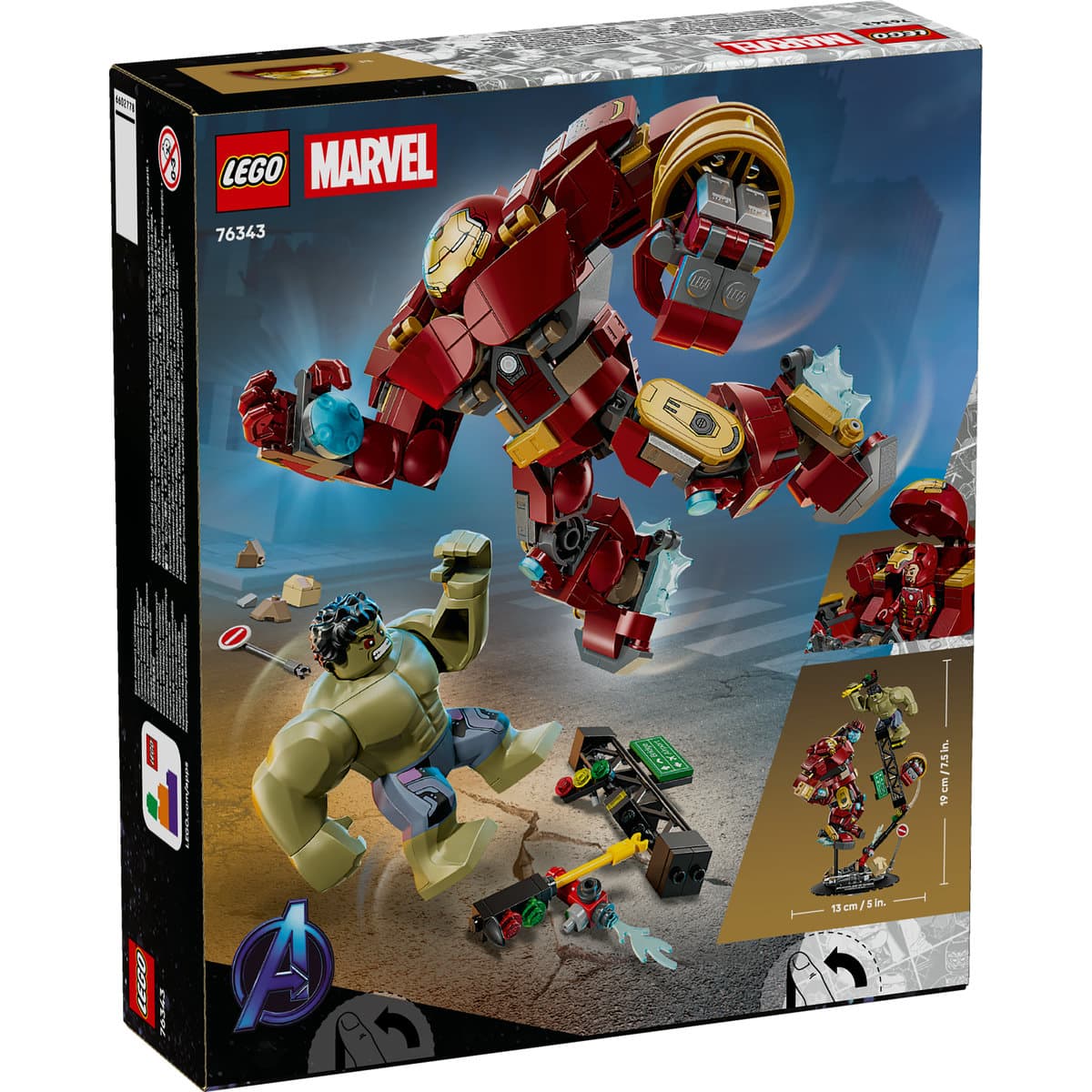 LEGO Marvel Epic Battle: Hulkbuster vs. The Hulk για 9+ Ετών 413τμχ 76343 4