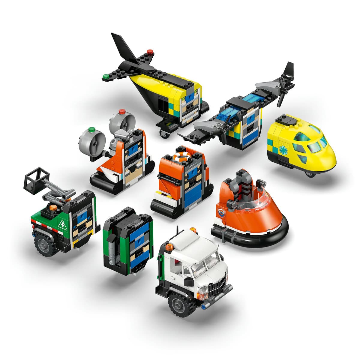 LEGO City Airplane, Service Truck & Hovercraft Remix για 7+ Ετών 990τμχ 60505 4