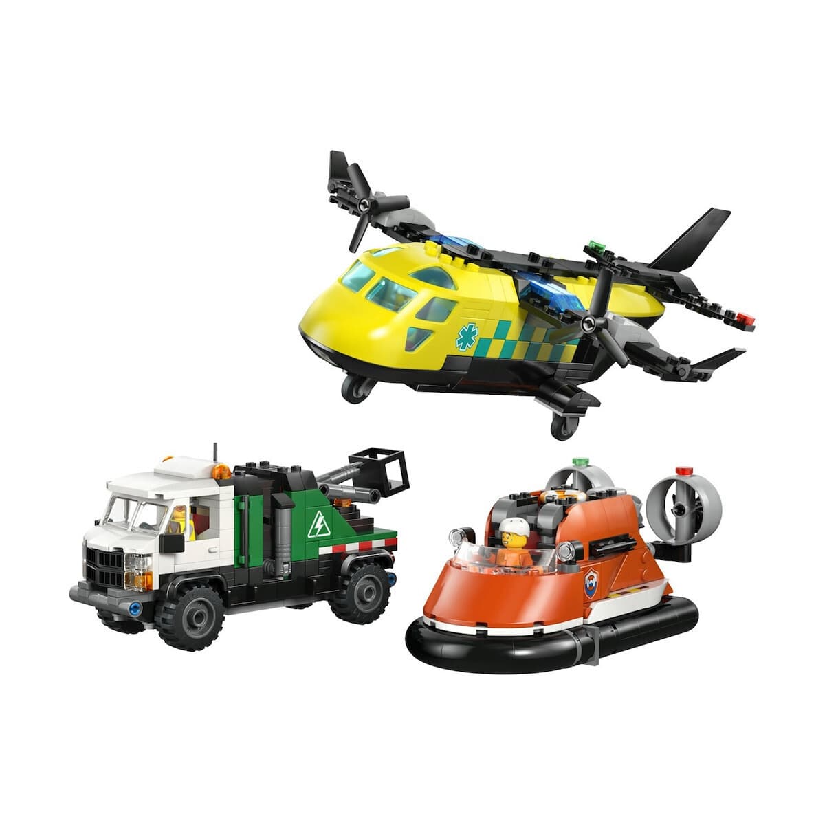 LEGO City Airplane, Service Truck & Hovercraft Remix για 7+ Ετών 990τμχ 60505 3
