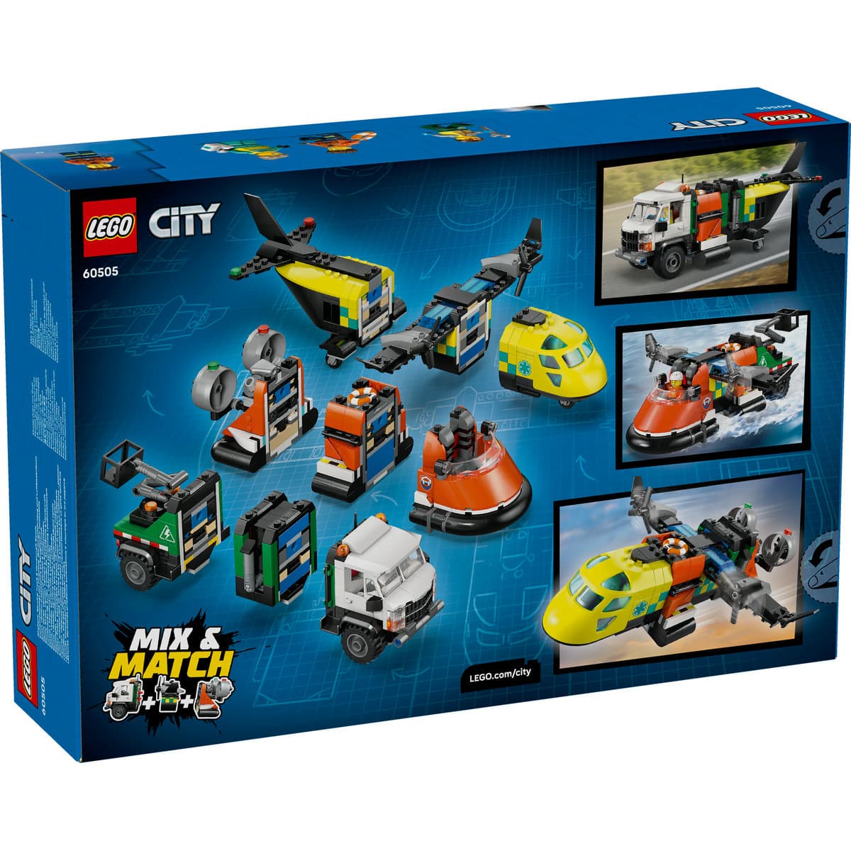 LEGO City Airplane, Service Truck & Hovercraft Remix για 7+ Ετών 990τμχ 60505 9