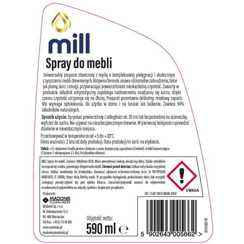 Mill Clean Καθαριστικό Spray Επίπλων 590ml 2