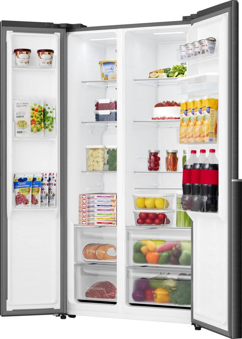 Gorenje Ψυγείο Ντουλάπα 541lt Total NoFrost Υ178.6xΠ91.1xΒ61.5εκ. Μαύρο Hzf55082 G400 4