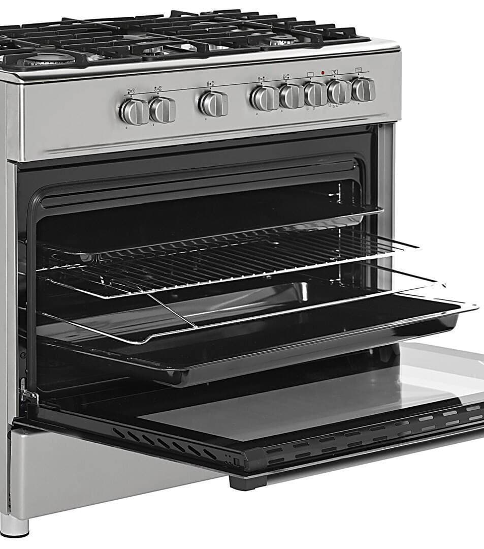 Ravanson Chef Modern Κουζίνα 110lt με Εστίες Υγραερίου Π90εκ. Inox 6