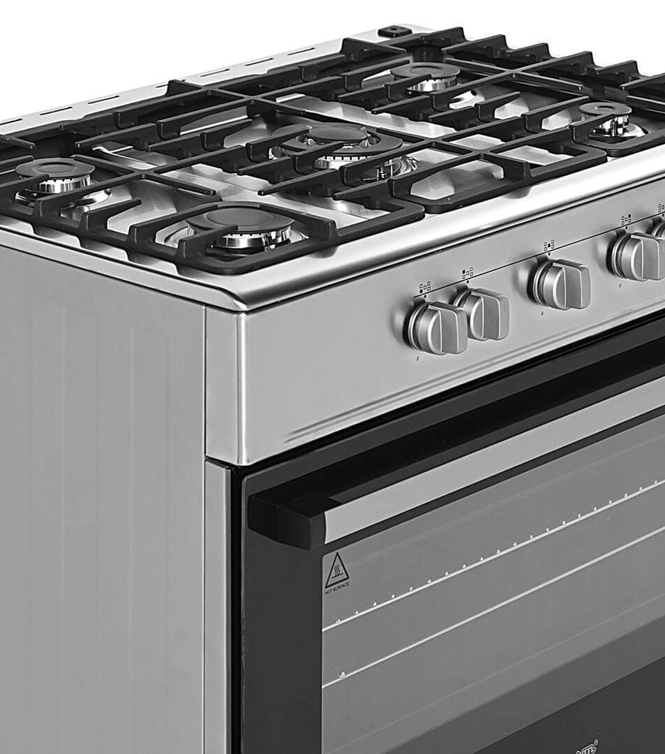 Ravanson Chef Modern Κουζίνα 110lt με Εστίες Υγραερίου Π90εκ. Inox 3