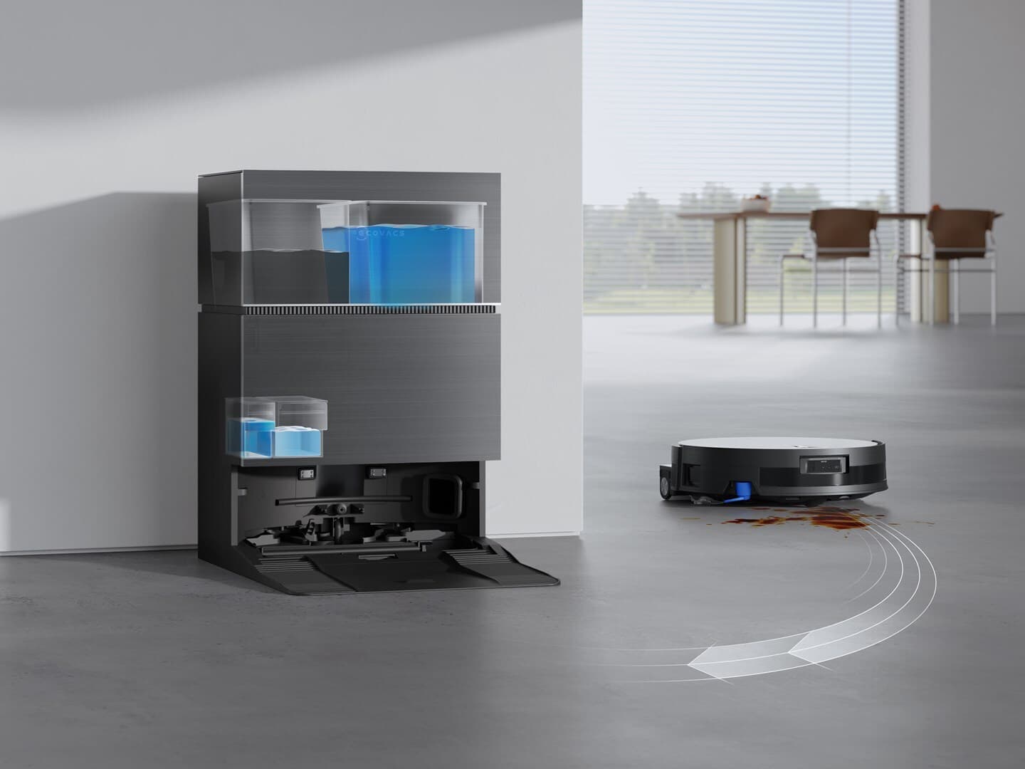 Ecovacs Deebot X11 Pro Omni Σκούπα Ρομπότ με Χαρτογράφηση Laser & Απορρόφηση 19500Pa Μαύρη 7