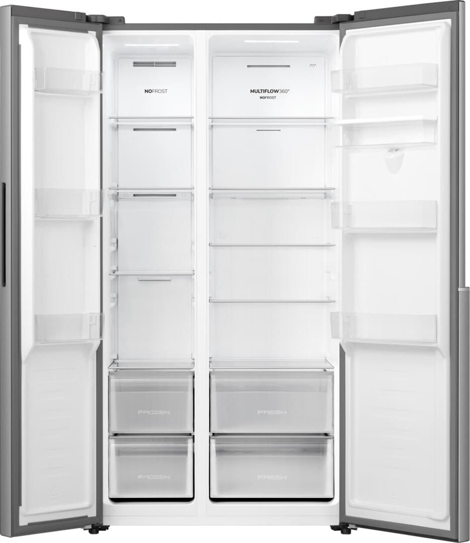 Gorenje Ψυγείο Ντουλάπα 541lt NoFrost Υ178.6xΠ91.1xΒ61.5εκ. Γκρι NRS917E41XWD 7