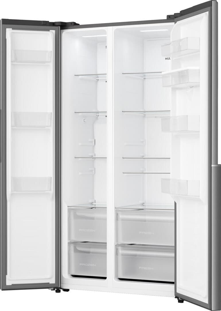 Gorenje Ψυγείο Ντουλάπα 541lt NoFrost Υ178.6xΠ91.1xΒ61.5εκ. Γκρι NRS917E41XWD 9