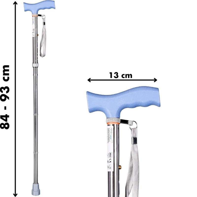 Μπαστούνι Περιπάτου Folding Walking Stick Actionmed Silver 5