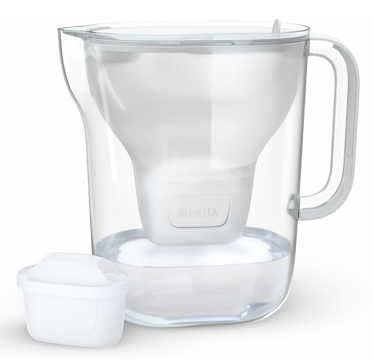 Brita Style Essential Xl White + Mx Pro Pure Κανάτα Σερβιρίσματος Πλαστική με Φίλτρο 3600ml 10