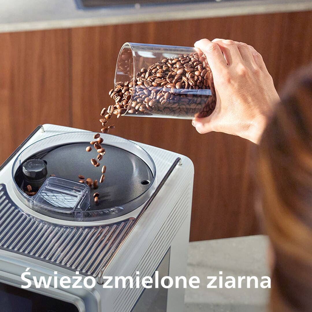 Philips Café Aromis Series 8000 Αυτόματη Μηχανή Espresso 1500W Πίεσης 15bar με Μύλο Άλεσης Ασημί EP8757/20 6