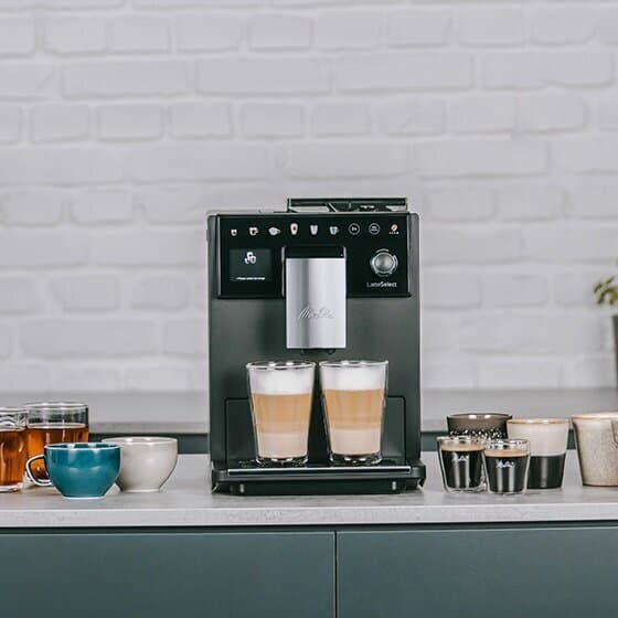 Melitta Latteselect Αυτόματη Μηχανή Espresso 1400W Πίεσης 15bar με Μύλο Άλεσης Μαύρη F63/0-212 8