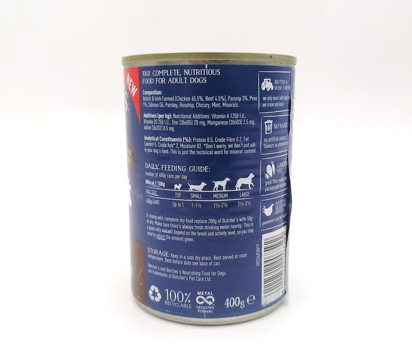 Butcher's Pet Care Original Recipe Υγρή Τροφή Σκύλων σε Κονσέρβα με Βοδινό χωρίς Σιτηρά & Γλουτένη 400gr 286391 3