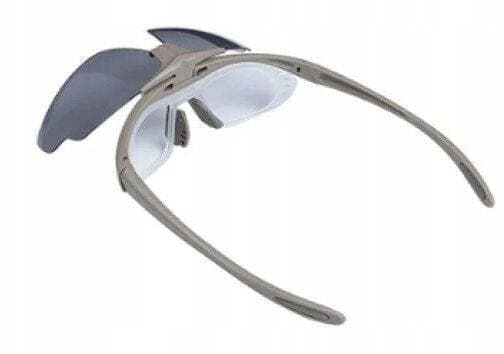 Γυαλιά Ποδηλασίας Okulary Strzeleckie Wosport Tan 3 Wymienne Wizjery Pasek Wsp με Γκρι Σκελετό και Χρωματιστούς Φακούς 3