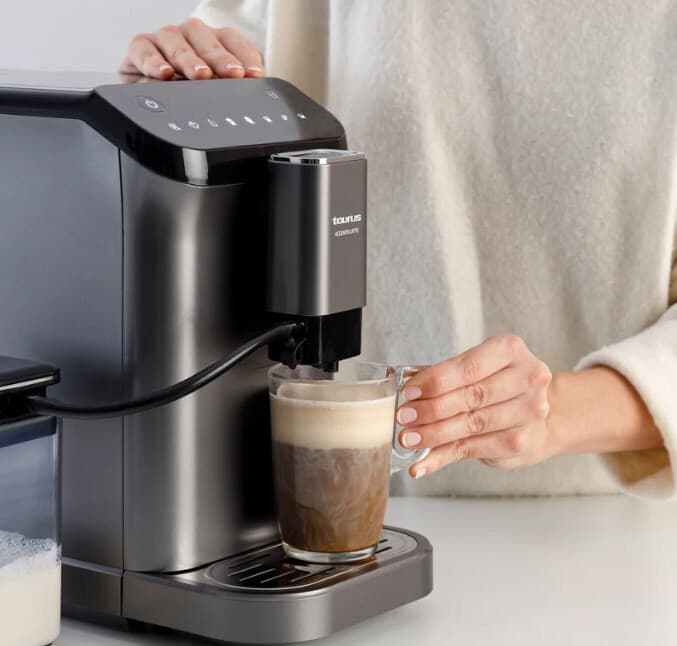 Taurus Accento Latte Αυτόματη Μηχανή Espresso Πίεσης 20bar με Μύλο Άλεσης Λευκή 920635000 7