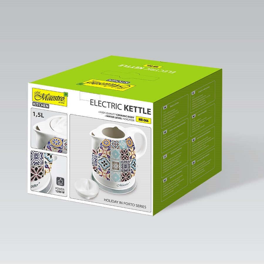 Maestro Βραστήρας 1.5lt 1200W Λευκός MR-066-PORTO 9