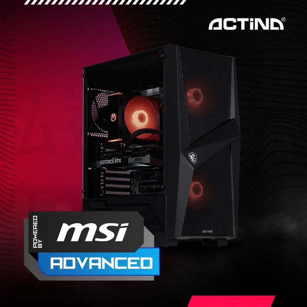 Actina Gaming Desktop PC (Ryzen 5-7500F/32GB DDR4/1.0TB SSD/GeForce RTX 5060 Ti/No OS) 5