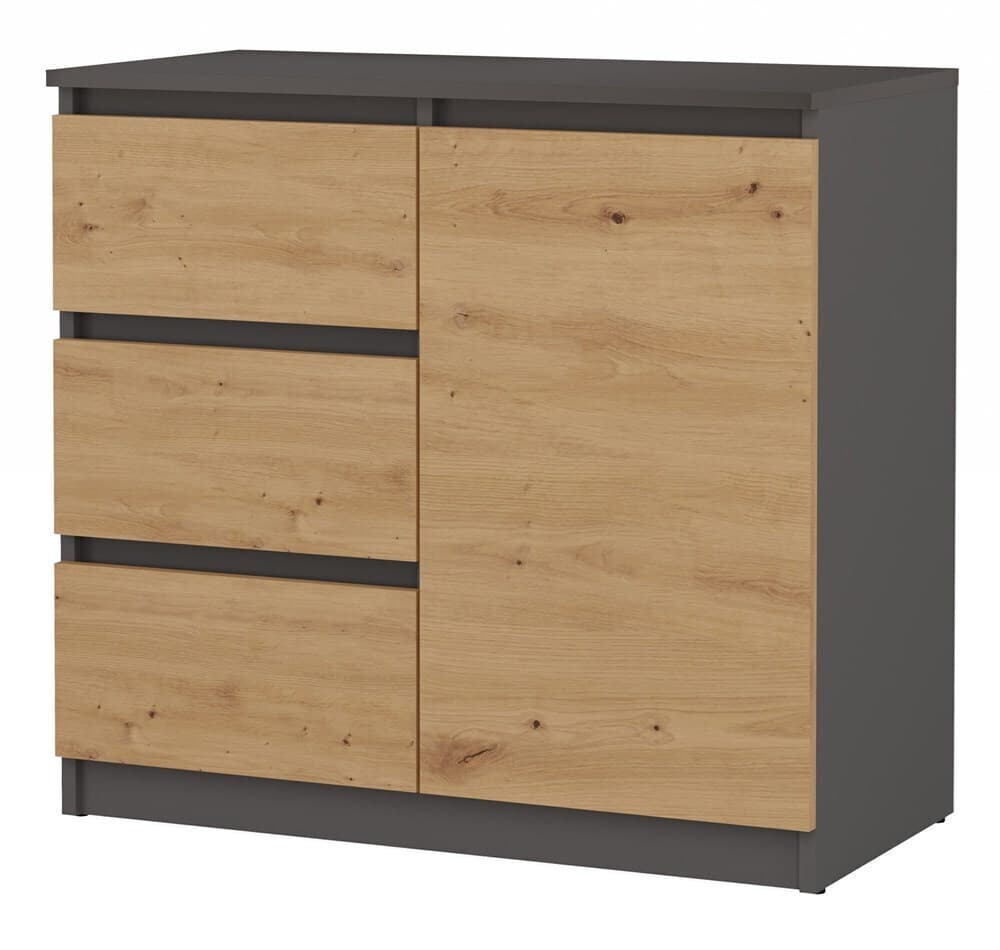 Malwa 1d3s Chest Drawers Anthracite Artisan 2