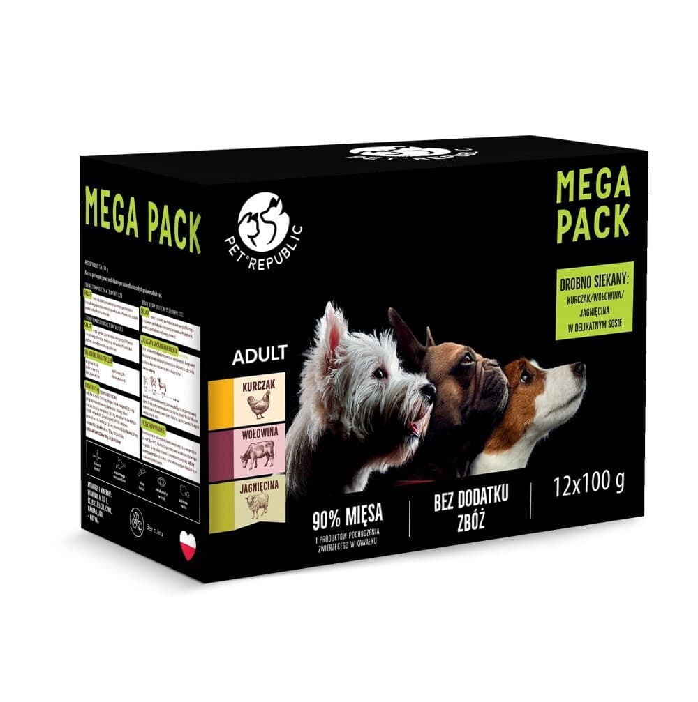Pet Republic Υγρή Τροφή Σκύλων 12x100gr 2