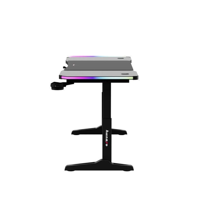 Γραφείο Gaming Hero Ξύλινο Black Rgb με Μεταλλικά Πόδια, Ρυθμιζόμενο Ύψος & LED 160x80x75εκ. HZ-HERO4.6RGBBLACK 11