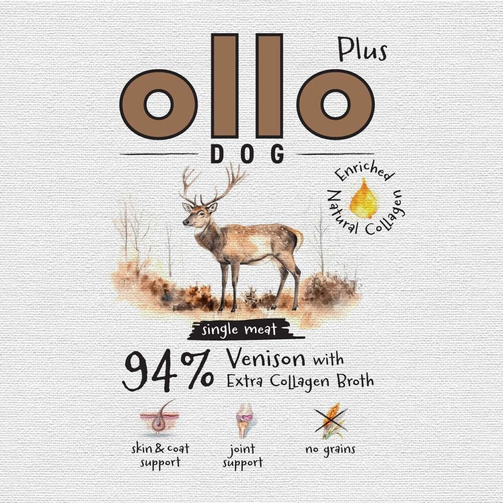 Ollo Υγρή Τροφή Σκύλων σε Κονσέρβα με Ελάφι 400gr 2