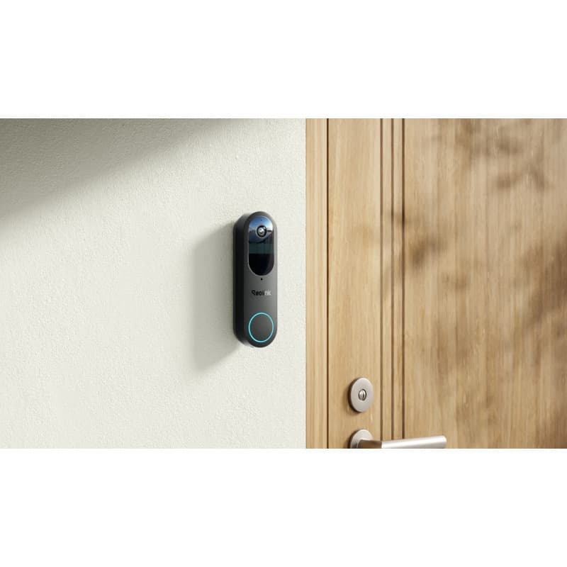 Reolink D340B Ασύρματο Κουδούνι Πόρτας Wi-Fi Συμβατό με Alexa D340B v2 Μαύρο 3