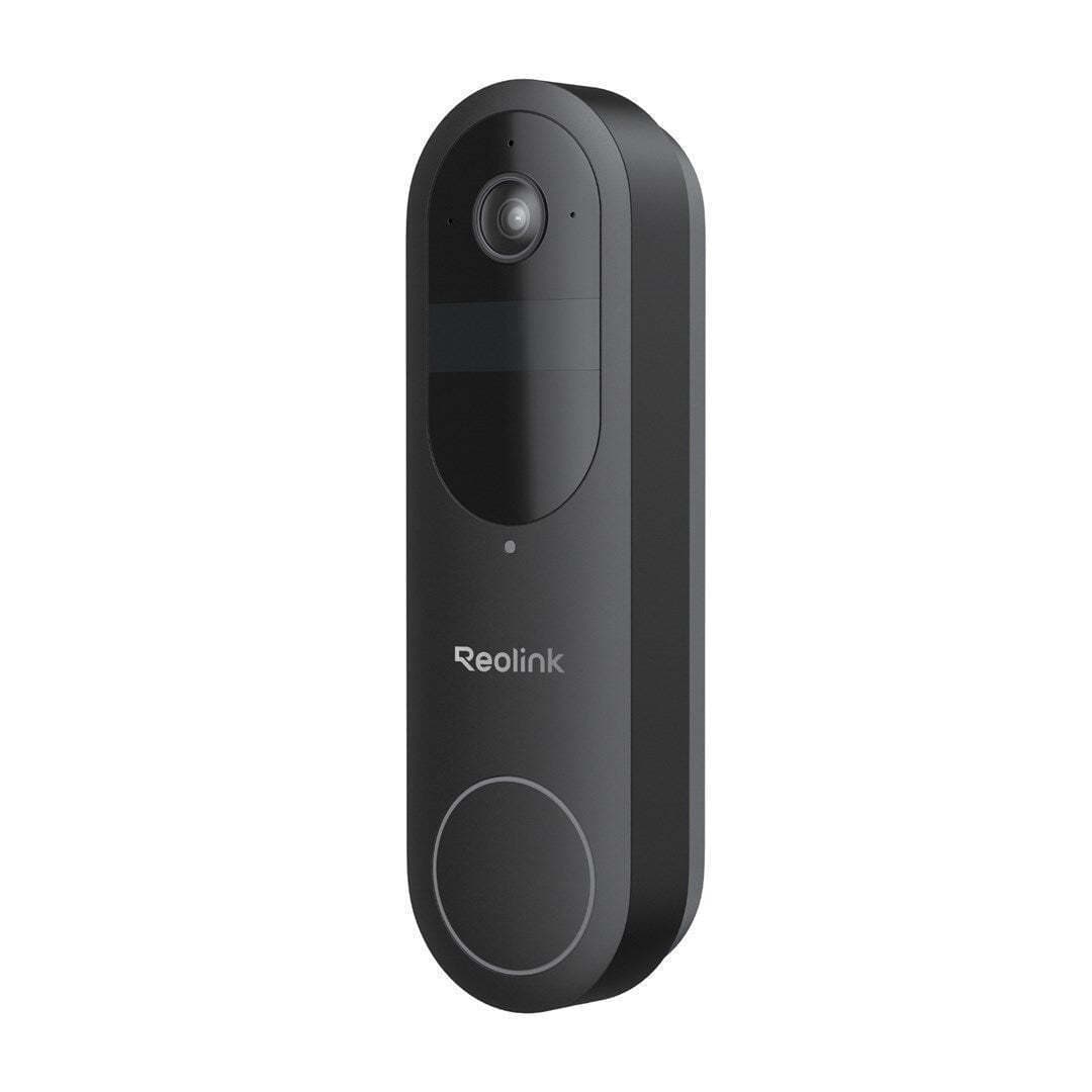 Reolink D340B Ασύρματο Κουδούνι Πόρτας Wi-Fi Συμβατό με Alexa D340B v2 Μαύρο