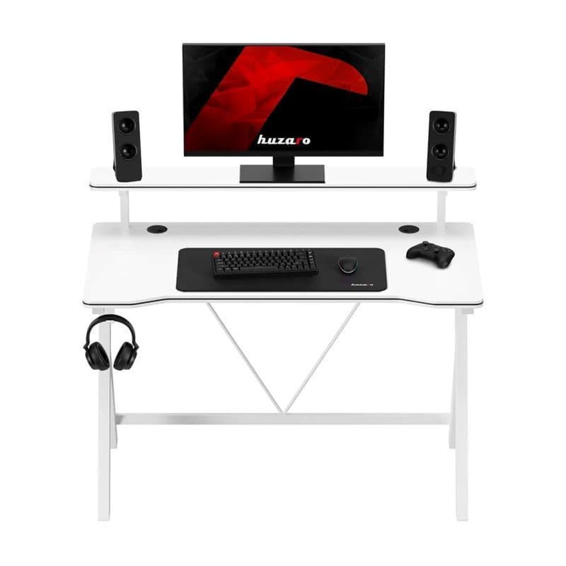 Γραφείο Gaming Hero 1.9 Ξύλινο White 120x60εκ. HZ-HERO1.9WHITE 2