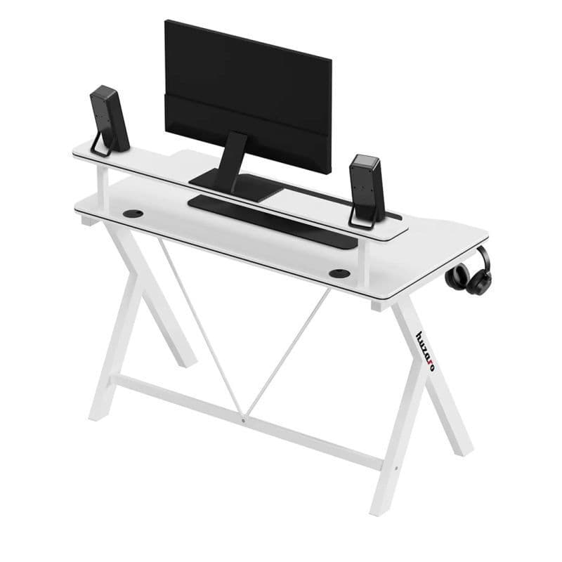 Γραφείο Gaming Hero 1.9 Ξύλινο White 120x60εκ. HZ-HERO1.9WHITE 5