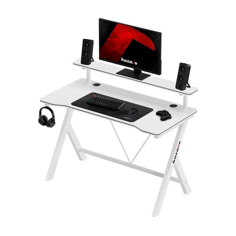 Γραφείο Gaming Hero 1.9 Ξύλινο White 120x60εκ. HZ-HERO1.9WHITE 7