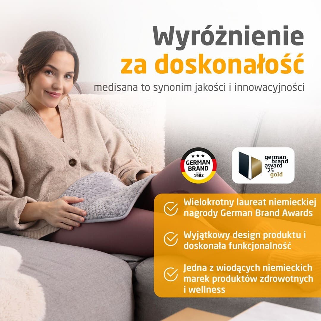 Medisana Ηλεκτρική Θερμοφόρα Μαξιλάρι Γκρι 50x40εκ. 6