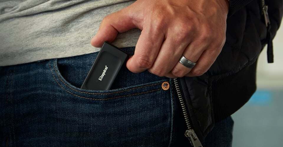 Kingston XS1000 USB-C 3.2 / Wi-Fi Εξωτερικός SSD 1TB 1.8" Μαύρο 9