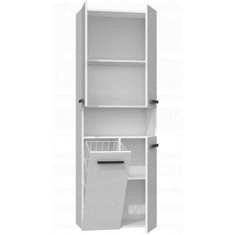 Topeshop Nel 1k Dk Στήλη Μπάνιου Δαπέδου Μ60xΒ30xΥ174cm Λευκή 2