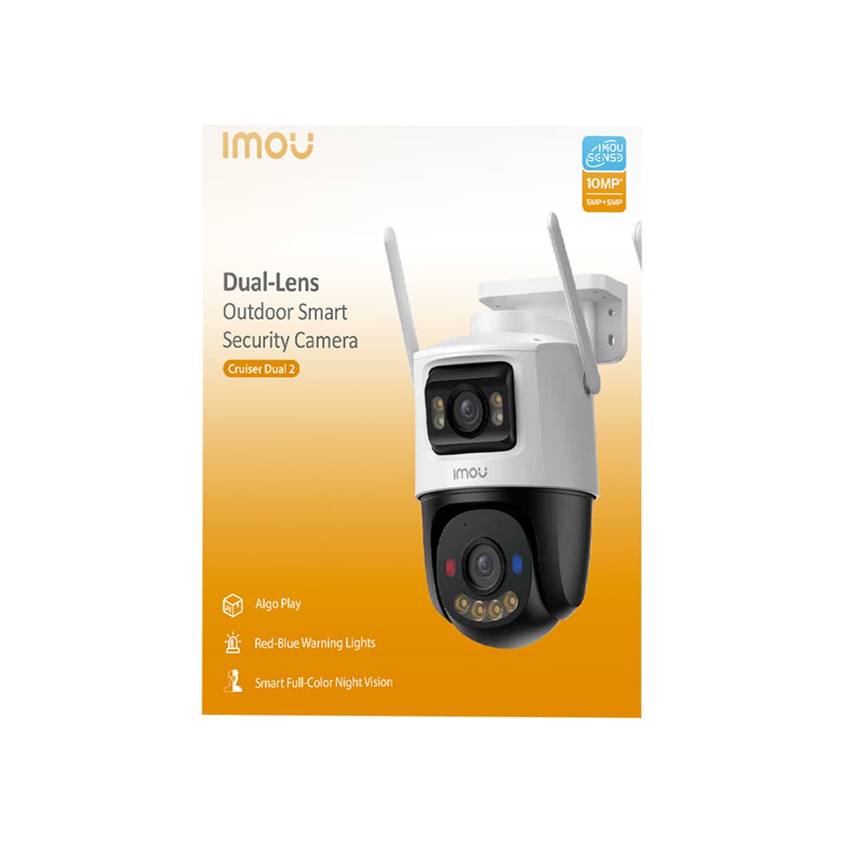 Imou Cruiser Dual 2 IP Dual Κάμερα Παρακολούθησης Wi-Fi 5+5MP Αδιάβροχη με Αμφίδρομη Επικοινωνία και Φακό 3.6mm 8