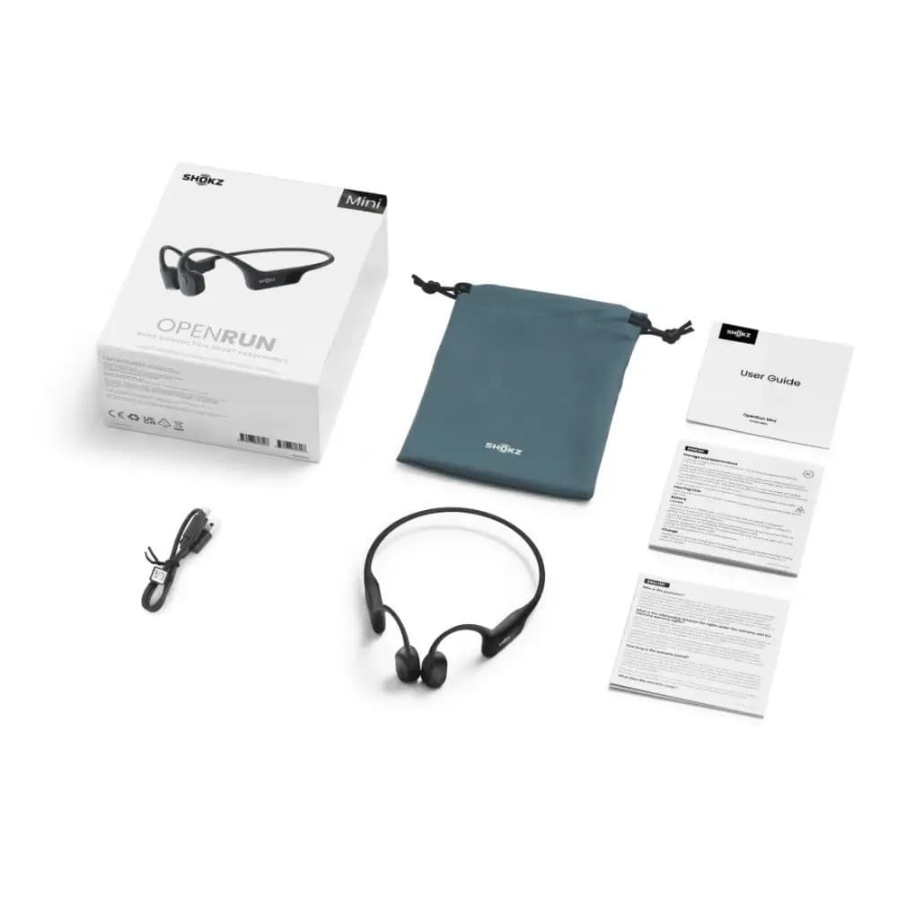 Shokz OpenRun S806 Mini Bone Conduction Bluetooth Handsfree Ακουστικά με Αντοχή στον Ιδρώτα Μαύρα 8