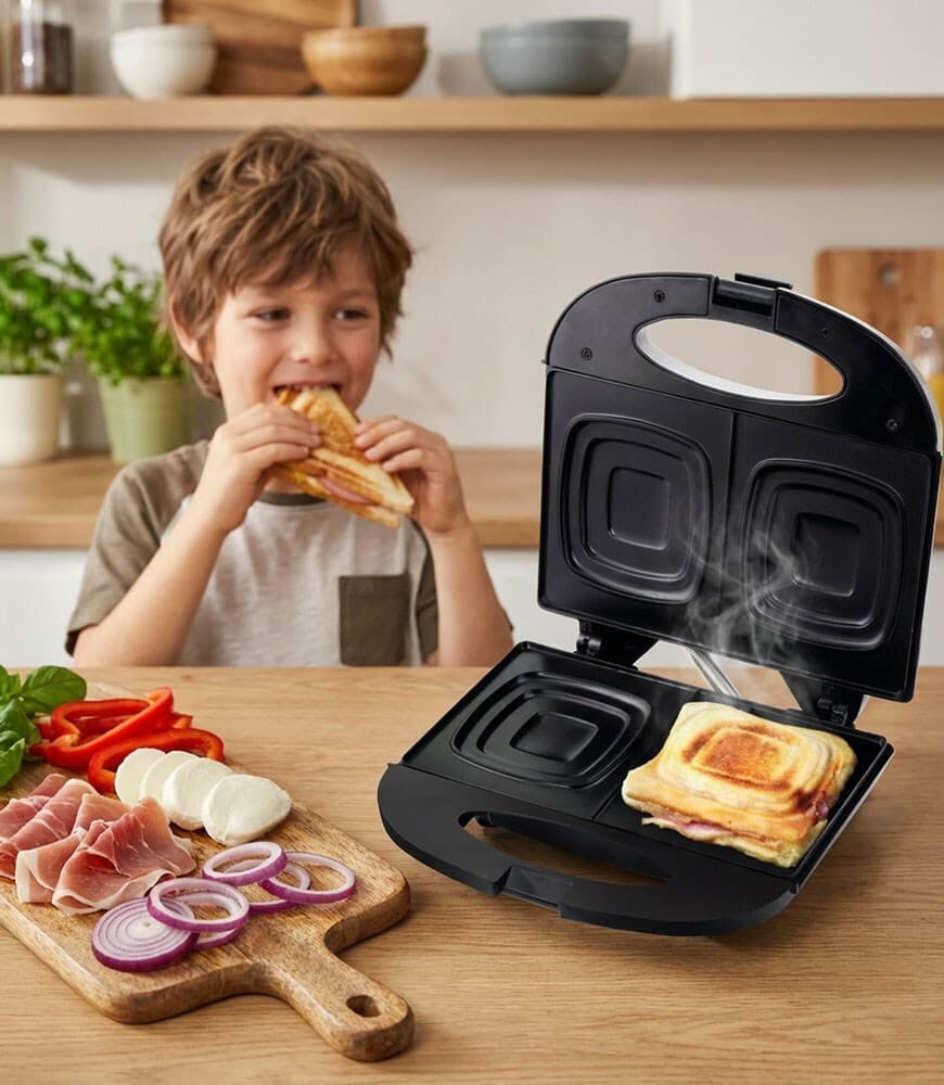 Esperanza Pizzaiola Τοστιέρα για 2 Τοστ 700W Μαύρη 7