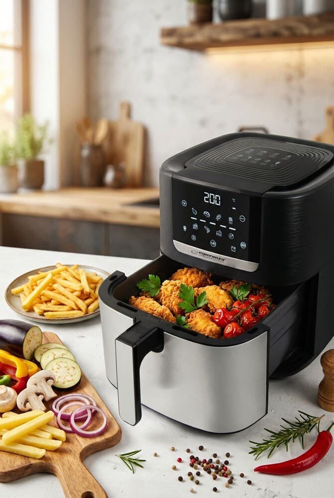 Esperanza Eka004 Air Fryer 8lt Μαύρο 7