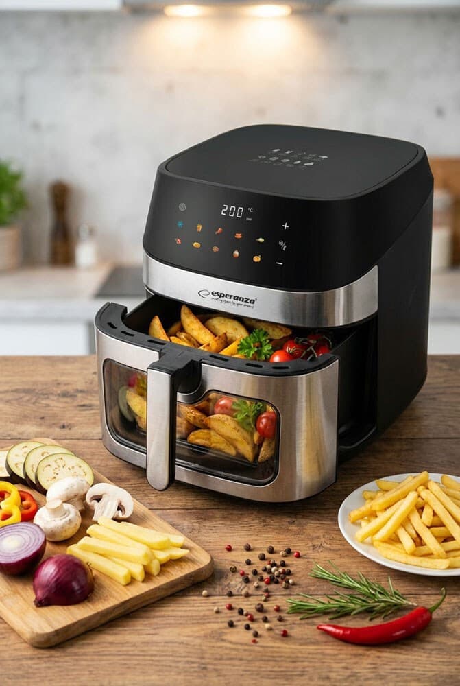 Esperanza Eka005 Air Fryer 8lt Μαύρο 5