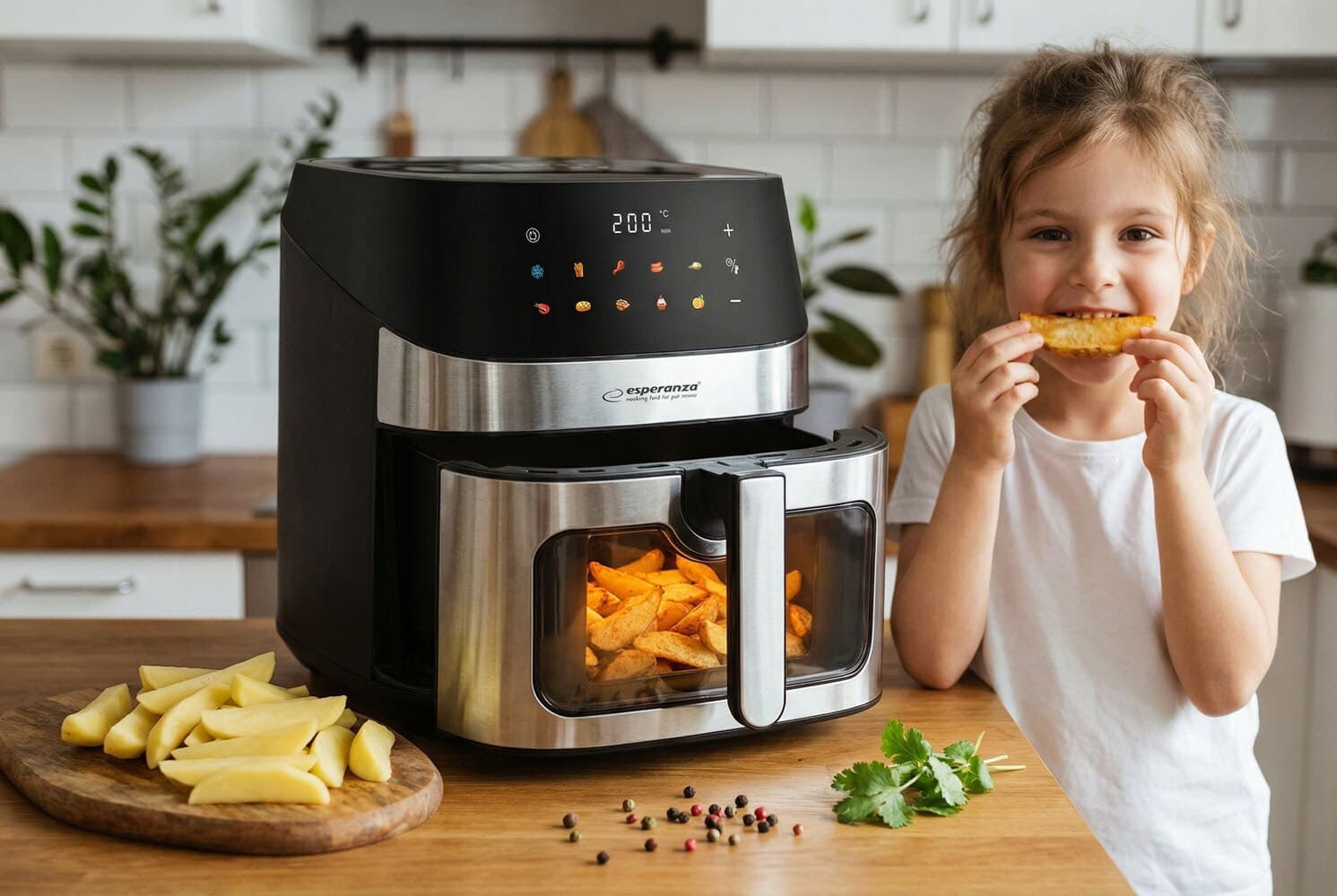 Esperanza Eka005 Air Fryer 8lt Μαύρο 9